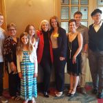 The Master Class Participants: Brandon Weideman, Maureen Armstrong (Accompanist), Avery Bedanar, Emma Kaplan, Melissas Hart, Melissa Culloton, Anna Quirk, Blake Woog, and Marty Rosenblum